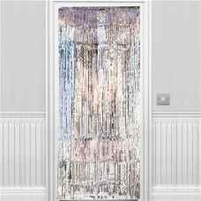 Holographic Silver Foil Curtain - 2.4m