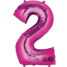 PINK 2 SUPERSHAPE FOIL BALLOON