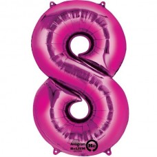 PINK 8 SUPERSHAPE FOIL BALLOON