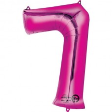 PINK 7 SUPERSHAPE FOIL BALLOON