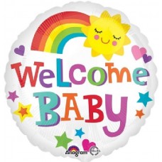 18IN WELCOME BABY BRIGHT & BOLD FOIL