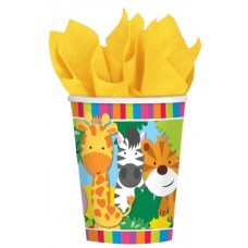 Animal Friends Cups - 266 ml Paper Party Cups