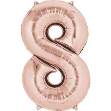 ROSE GOLD 8 SUPERSHAPE FOIL BALLOON