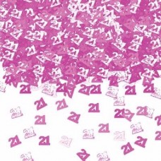 PINK METALLIC 21ST FOIL CONFETTI PINK METALLIC 21ST FOIL CONFETTI