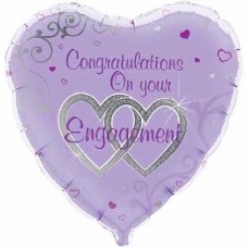 18IN ENGAGEMENT CONGRATS FOIL