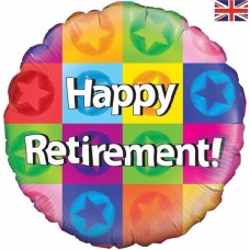 18IN HAPPY RETIREMENT FOIL BALLOON