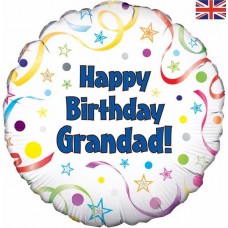 18IN HAPPY B/DAY GRANDAD FOIL