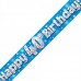 blue glitz Happy 40th Birthday banner