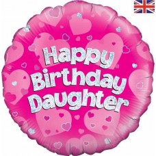 18IN HAPPY B/DAY DAUGHTER FOIL