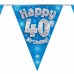 GLITZ BLUE 40 FLAG BANNER