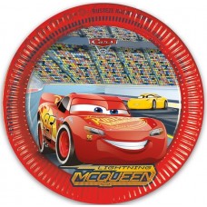 Disney Cars 3 - Paper Party Plates - 23cm