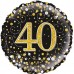 18IN 40TH GOLD SPARKLES FOIL BALLOON