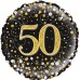18IN 50TH GOLD SPARKLES FOIL BALLOON