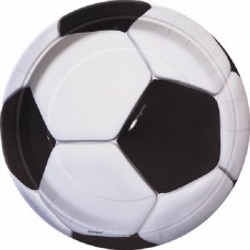 Championship Football Party Paper Plates - 23cm