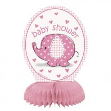 Umbrellaphants Pink Party Mini Honeycomb Decorations - 15cm