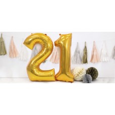 Gold Foil Number Balloons 21st Birthday Gold Foil Number Balloons 21st Birthday