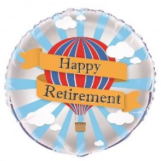 18IN HOT AIR RETIREMENT FOIL BALLOON
