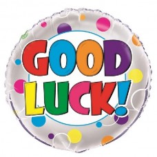 18IN COLOURFUL GOOD LUCK FOIL BALLOON