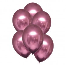 (6) 28CM SATIN FLAMINGO BALLOONS