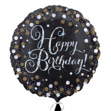 Happy Birthday Gold Sparkling Celebration Balloon - 18" Foil Happy Birthday Gold Sparkling Celebration Balloon - 18" Foil