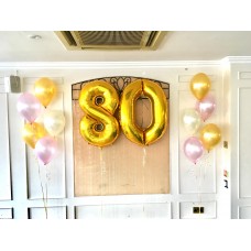 34” number balloons display 
