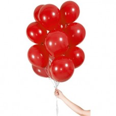10 x 11" Red Balloons with Ribbons