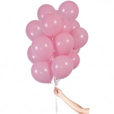 10 x 11" Pink Balloons with Ribbons