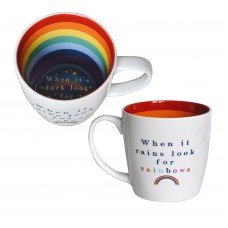 When It Rains Look For Rainbows Inside Out Mug In Gift Box