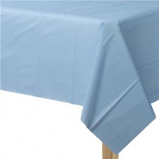 PASTEL BLUE PLASTIC TABLECOVER