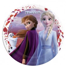 Disney Frozen 2 Plates - 23cm Paper Party Plates