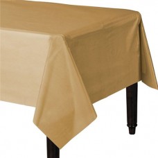 GOLD PLASTIC TABLECOVER